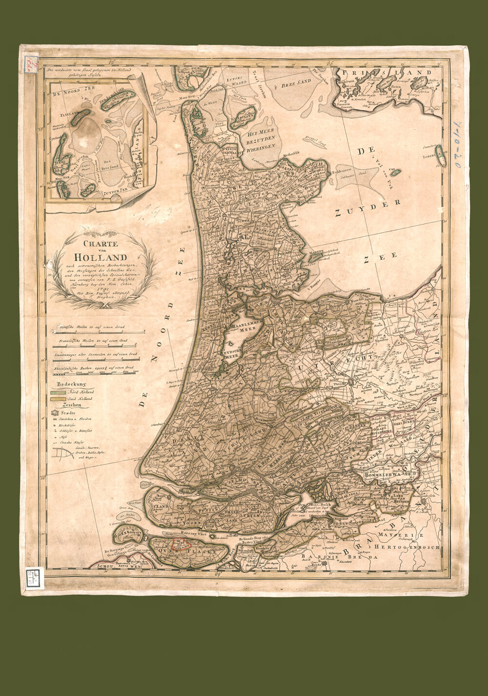 Historische kaart van Holland